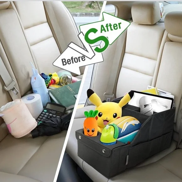 Black Car Seat Organizer - Picture 7 of 8